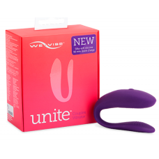 Вибромасажер для пары We-Vibe Unite, фиолетовый, с пультом ДУ