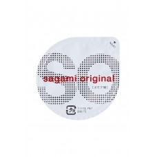 Презервативы Sagami, original 0.02, полиуретан, ультратонкие, гладкие, 19 см, 5,8 см, 6 шт.