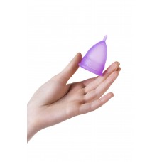 Менструальная чаша Штучки-Дрючки, силикон, фиолетовая, S
