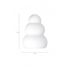 Мастурбатор нереалистичный MensMax Pucchi SQUID, TPE, белый, 6,5 см