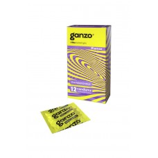 Презервативы Ganzo, sense, латекс, тонкие, 18 см, 5,2 см, 12 шт.